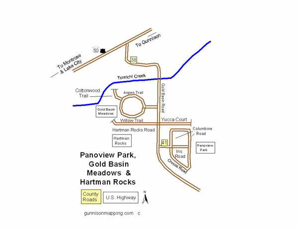 Panoview Park, Gold Basin Meadows and Hartman Rocks